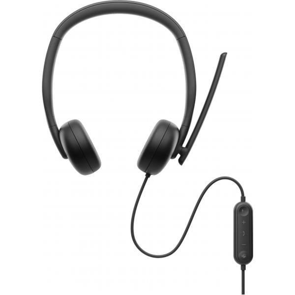DELL WH3024 Auricolare Cablato A Padiglione Musica e Chiamate USB tipo-C Nero (DELL WIRED HEADSET WH3024)DellWH3024-DWW