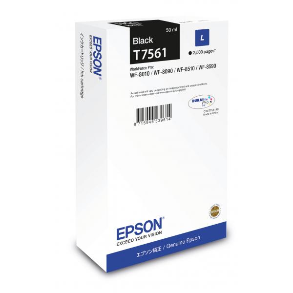 Epson C13T75614N cartuccia d'inchiostro 1 pz Originale Nero (Epson T7561 - L strrelse - sort - ori)Epson8715946726915C13T75614N