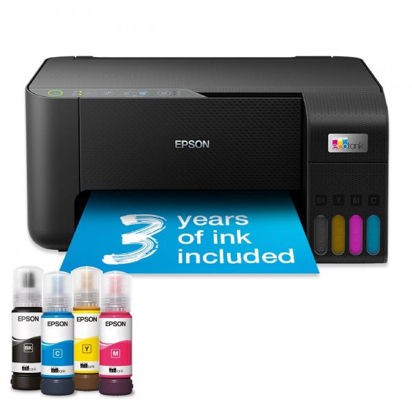 Epson EcoTank ET-2862 Ad inchiostro A4 5760 x 1440 DPI 10 ppm Wi-Fi (Epson EcoTank ET-2862. A4 Colour EcoTank Multifunction printer. 5,760x1,440 DPI. 33 ppm Mono. 15 ppm Colour. 100 sheet tray. One set of inks prints up to 4,500 pages in black and 7,...