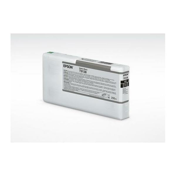 Epson T9138 cartuccia d'inchiostro 1 pz Originale Nero opaco (T9138 MATTE BLACK INK CART - 200ML)Epson8715946728568C13T91380N