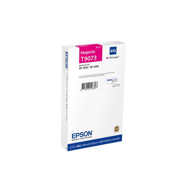 Epson WF-6xxx Ink Cartridge Magenta XXL (Epson T9073 - 69 ml - misura XXL - magenta - originale - cartuccia d'inchiostro - per WorkForce Pro WF-6090, WF-6590)Epson8715946726977C13T90734N