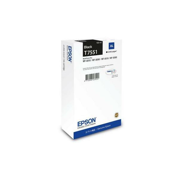 Epson WF-8xxx Series Ink Cartridge XL Black (EPSON WF 8000 SERIES BLACK INK CARTRIDGE XL 5000 PAGES L)Epson8715946726878C13T75514N