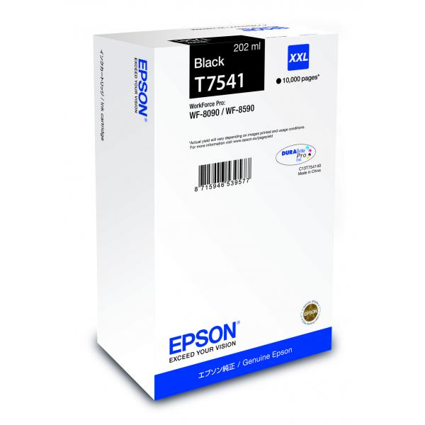 Epson C13T75414N cartuccia d'inchiostro 1 pz Originale Rendimento ultra elevato Nero (Epson T7541 - 202 ml - misura XXL - nero - originale - cartuccia d'inchiostro - per WorkForce Pro WF-8090, WF-8590)Epson8715946726830C13T75414N
