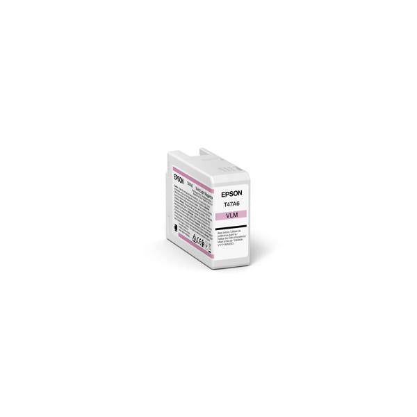 Epson Singlepack Vivid Light Magenta T47A6 UltraChrome Pro 10 ink 50ml (EPSON T47A6 ULTRACHROME INK LIGHT MAGENTA PRO 10 50ML)Epson8715946730042C13T47A60N