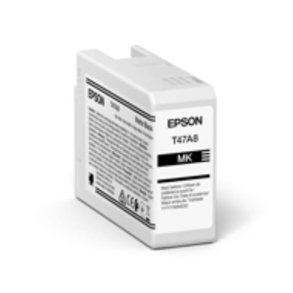 Epson Singlepack Matte Black T47A8 UltraChrome Pro 10 ink 50ml (EPSON T47A8 ULTRACHROME INK MATT BLACK PRO 10 50ML)Epson8715946730059C13T47A80N