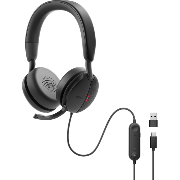 DELL WH5024 Auricolare Cablato A Padiglione Musica e Chiamate USB tipo-C Nero (WH5024 PRO WIRED ANC HEADSET - )DellWH5024-DWW