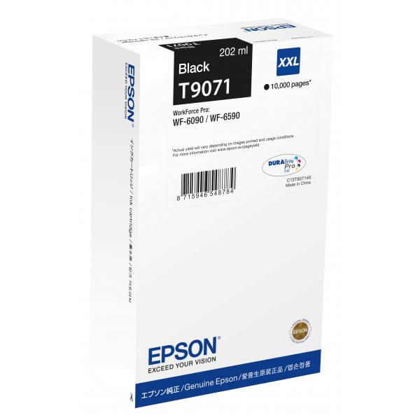 Epson C13T90714N cartuccia d'inchiostro 1 pz Originale Nero (Epson T9071 - 202 ml - misura XXL - nero - originale - cartuccia d'inchiostro - per WorkForce Pro WF-6090, WF-6590)Epson8715946726953C13T90714N