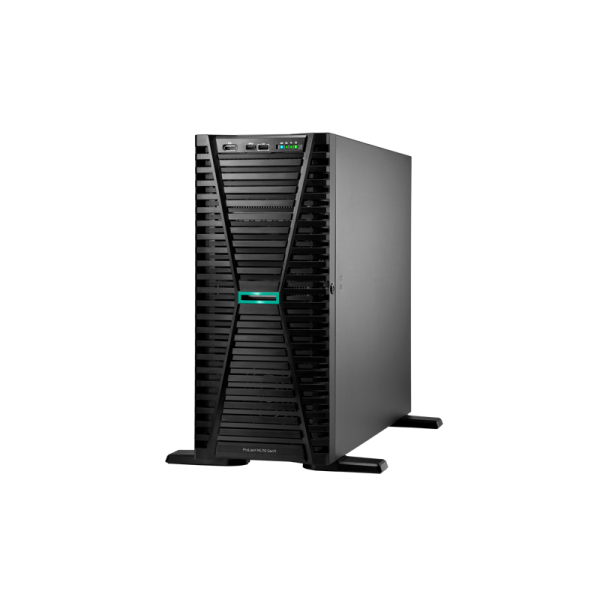 HPE ProLiant ML110 Gen11 4510 12-core 1P 64GB-R MR408i-o 8SFF 2x480GB SSD 2x1000W RPS EU Server (HPE ProLiant ML110 Gen11 4510 1P 64GB MR408i-o 8SFF 2x480GB 2x1KW Server)Hpe0190017721996P71670-035