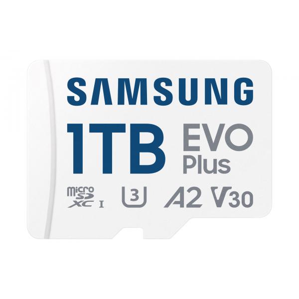Samsung MB-MC1T0S 1 TB MicroSDXC UHS-I (CARD 1TB Samsung Evo Plus microsdxc UHS-I U3 inkl. SD Adapter)SamsungMB-MC1T0SA/EU
