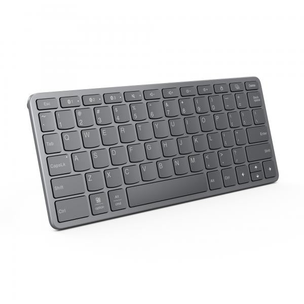 Lenovo ZG38C05805 tastiera Universale USB + Bluetooth QWERTY Inglese UK Grigio (LEN MULTI-DEVICE WIRELESS KEYBOARD) - Versione UKLenovoZG38C05805