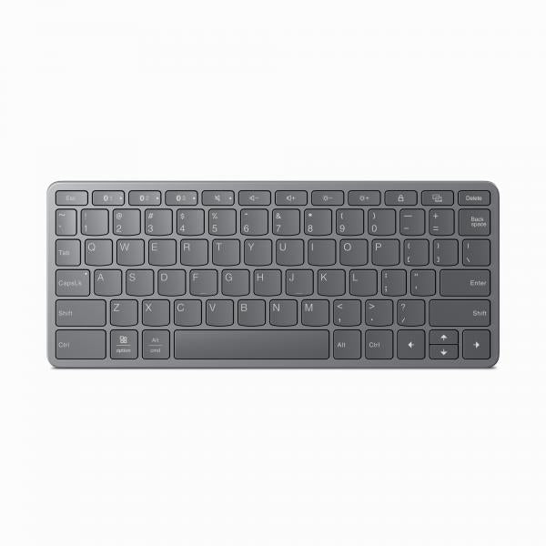 Lenovo ZG38C05805 tastiera Universale USB + Bluetooth QWERTY Inglese UK Grigio (LEN MULTI-DEVICE WIRELESS KEYBOARD) - Versione UKLenovoZG38C05805