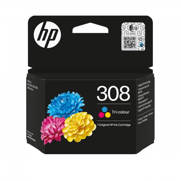 HP Cartuccia di inchiostro in tricromia originale 308 (HP 308 TRI-COLOR ORIGINAL INK CARTRI)Hp7FP20UE