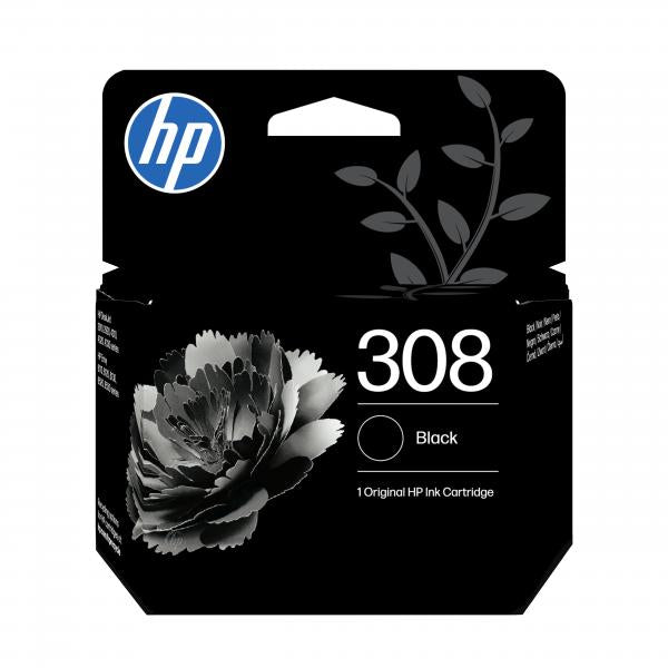 HP Cartuccia di inchiostro nero originale 308 (308 BLACK ORIGINAL INK CARTRIDGE)Hp7FP21UE
