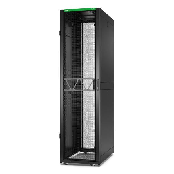 APC AR3107B2 rack 48U Rack indipendenti Nero (APC NetShelter SX Gen 2 - Rack cabinet - 2258 H x 600 W x 1070 D mm, con laterali - A pavimento - nero - 48U - 19 - Compatibile TAA - per P/N: SMT1000RM1U, SMT750RM1U, SRTL10KRM4UT, SRTL5KRM2UI-HW, SRTL5K...
