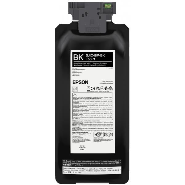 Epson SJIC48P-BK cartuccia d'inchiostro 1 pz Originale Nero (SJIC48P-BK INK CARTRIDGE FOR CW - C8000E BLACK)Epson8715946728582C13T55P140