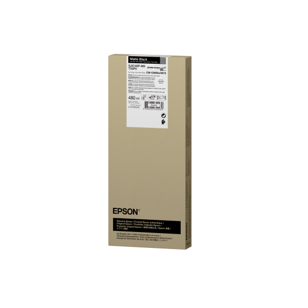 Epson SJIC48P-MK cartuccia d'inchiostro 1 pz Originale Resa standard Nero (SJIC48P-MK INK CARTRIDGE FOR CW - C8000E MATT BLACK)Epson8715946728629C13T55P540