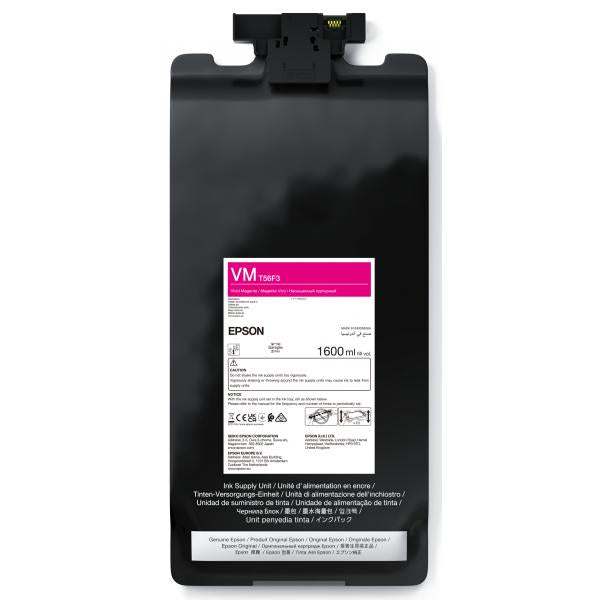 Epson P-Series 64 Vivid Magenta IIPS Ink 1600ml (T56F3 VIVIDMAGENTA INK CART - 1600ML)Epson8715946726441C13T56F300