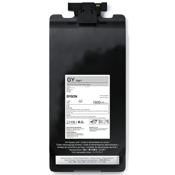 Epson P-Series 64 Gray IIPS Ink 1600ml (T56F7 GRAY INK CART - 1600ML)Epson8715946726489C13T56F700