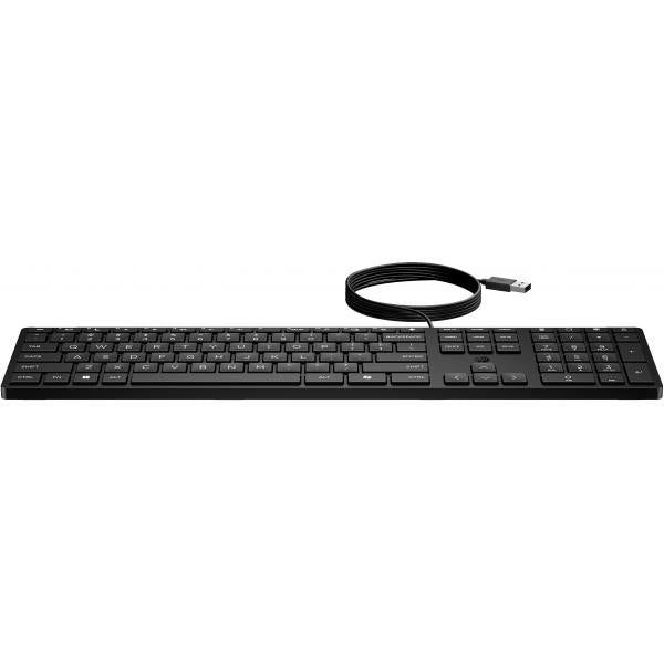 HP Tastiera Wired Desktop 320K (HP 320K WD KBD - INTL ENGLISH) - Versione TedescaHp9SR37UT#ABB