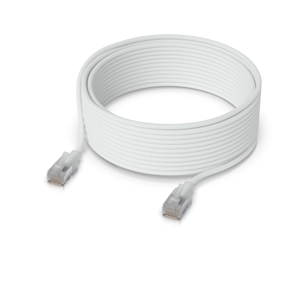 Ubiquiti UACC-Cable-Patch-EL-C6A-12M-W cavo di rete Translucent, Bianco Cat6a (Ultra-thin braided shielded)Ubiquiti0810084697320UACC-Cable-Patch-EL-C6A-12M-W