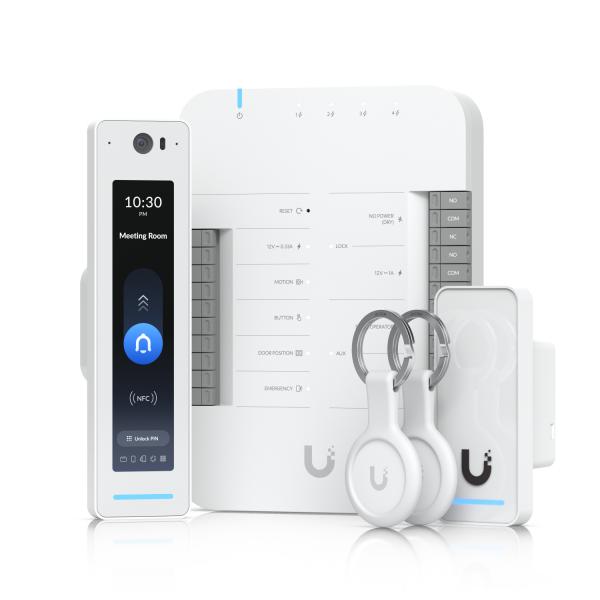 Starter kit that provides - complete entry and exit - control for a single door with two readers and Apple Touch Pass support. - Warranty: 24MUbiquitiUA-G3-SK-PRO