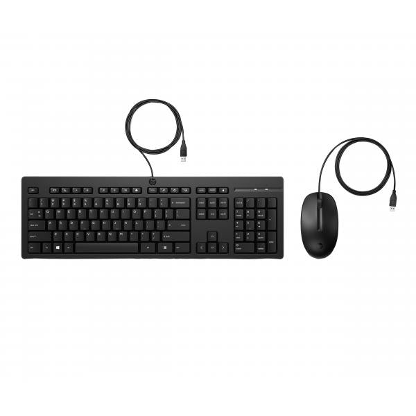 HP Mouse e tastiera 225 Wired (225 - Keyboard and mouse set - Warranty: 12M)HpAX2Y7AA#ABB