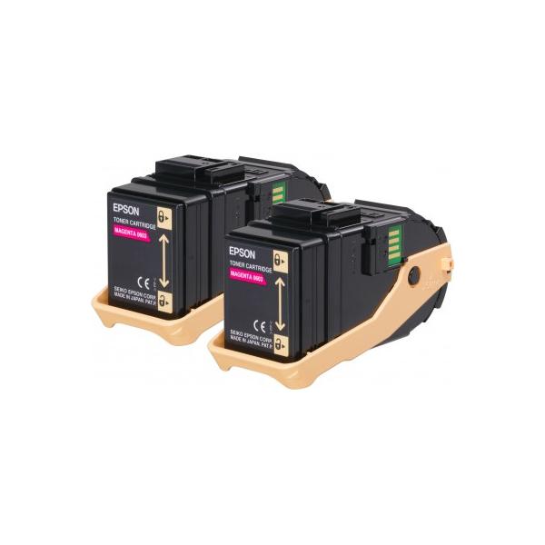 Epson Toner Magenta conf.doppia (AL-C9300N DOUBLE PACK TONER CART MAG)EpsonC13S050607
