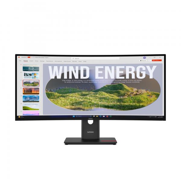 Lenovo ThinkVision T34WD-40 Monitor (ThinkVision T34WD-40 UWQHD/USB-C 34Monitor. WARRANTY: 3YR CCR)Lenovo64AEGAT1EU