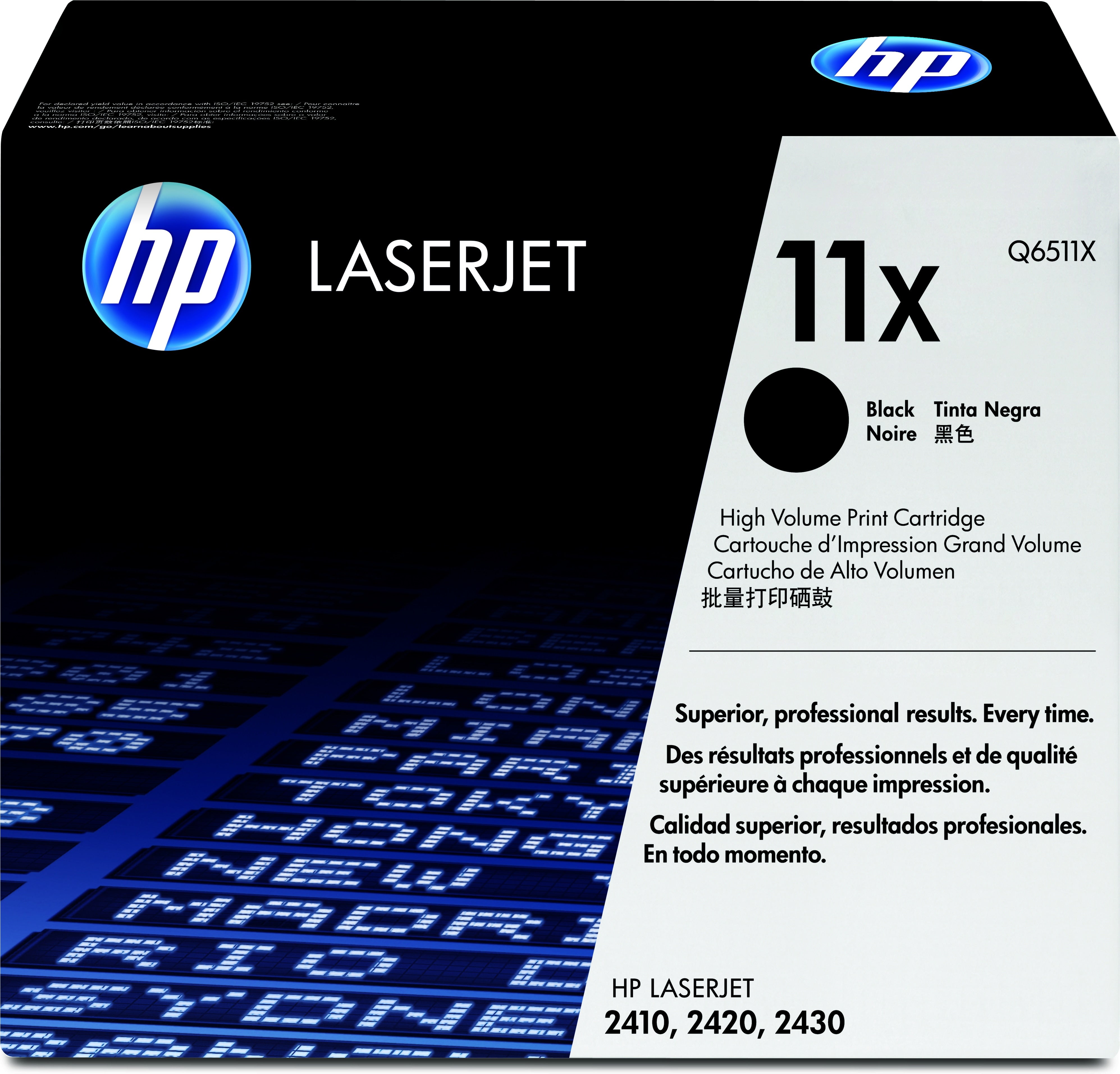 HP 11X High Yield Black Original LaserJet Toner Cartridge cartuccia toner 1 pz Originale Nero (Toner Black - Pages 12.000 - Warranty: 12M)HpQ6511X