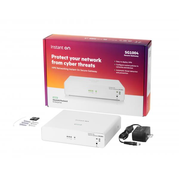 HPE Networking Instant On Secure Gateway 4-port Gigabit SG1004 (HPE Networking Instant On SG1004 - Gateway - secure - 4 ports - 1GbE)Hpe0190017746432S0G33A