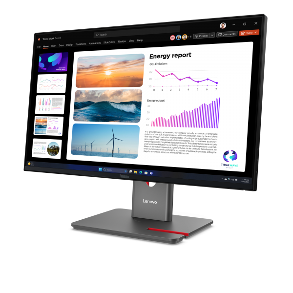 Lenovo ThinkVision P24Q-40 Monitor (ThinkVision P24Q-40 QHD/IPS/DP Monitor. WARRANTY: 3YR CCR)Lenovo64B2GAT1EU