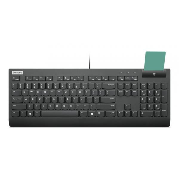 Lenovo Smartcard Wired Keyboard II tastiera Casa/ufficio USB Finlandese, Svedese Nero (Lenovo - tastatur - svensk/finsk Indga)Lenovo4Y41R64708