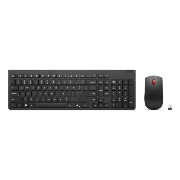 Lenovo 4X31R64490 tastiera Mouse incluso Ufficio RF Wireless QWERTY Inglese UK Nero (Lenovo 4X31R64490 keyboard Mouse included Office RF Wireless QWERTY UK English) - Versione UKLenovo4X31R64490