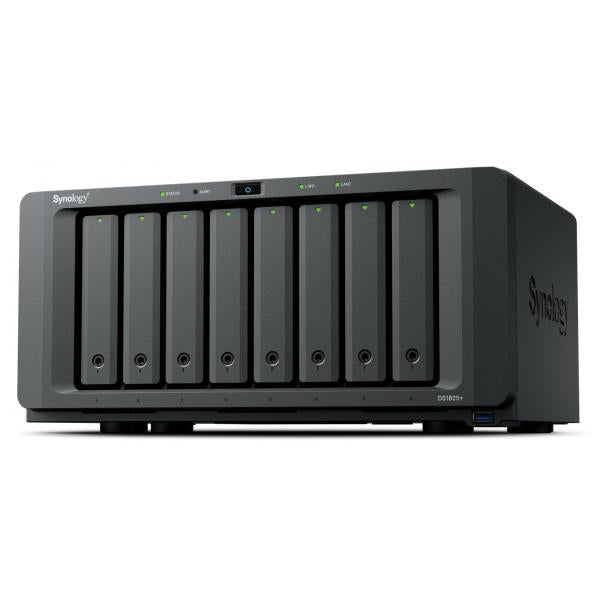 Synology DiskStation DS1825+ server NAS e di archiviazione Ryzen Embedded V1500B 8 GB DDR4 0 TB Nero (Synology DS1825+ 8 Bay Desktop Enclosure)SynologyDS1825+