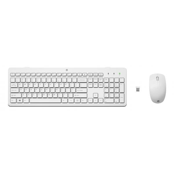 HP Combo tastiera e mouse wireless 230 (230 Wireless Mouse and - Keyboard Combo - French - Warranty: 3M)Hp3L1F0AA#ABF