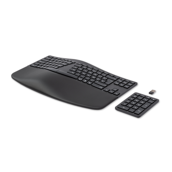 HP Tastiera senza fili ergonomica 960 (SPS-DONGLE UNIFYING KEYBOARD - Warranty: 3M)Hp7E755AA#AC0