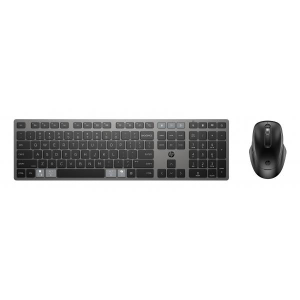 HP Combinazione di tastiera e mouse wireless ricaricabili multidispositivo 720 (720 Multi Rchrgbl WLS KB MS - Warranty: 3M)Hp9T5A9AA#ABF