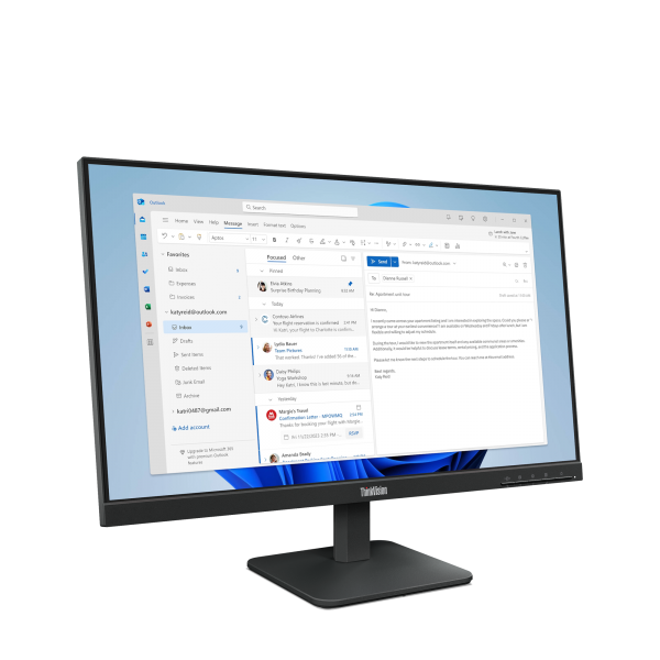 Lenovo ThinkVision S24-4e Monitor (ThinkVision S24-4e FHD/ 24''Monior. WARRANTY: 3YR CCR)Lenovo019815662870164B5KAT1EU