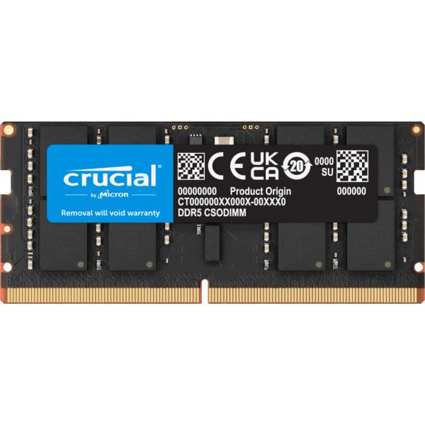 Crucial CT16G64C52CS5 memoria 16 GB 1 x 16 GB DDR5 6400 MT/s 262-pin SO-DIMM (Crucial 16GB DDR5-6400 CSODIMM)CrucialCT16G64C52CS5