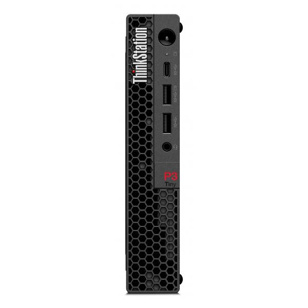 Lenovo ThinkStation P3 Tiny Intel Core i7 i7-14700 16 GB DDR5-SDRAM 1 TB SSD NVIDIA T1000 Windows 11 Pro Mini PC Stazione di lavoro Nero (P3 Tiny i7-14700 16/1TB T1000) - Versione UKLenovo019753067471630H0004PUK