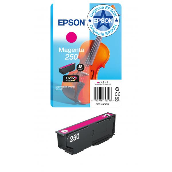 Epson Inchiostro magenta Claria Photo HD 250 Violino in confezione singola (SINGLEPACK MAGENTA 250 INK)Epson8715946743585C13T16N34010
