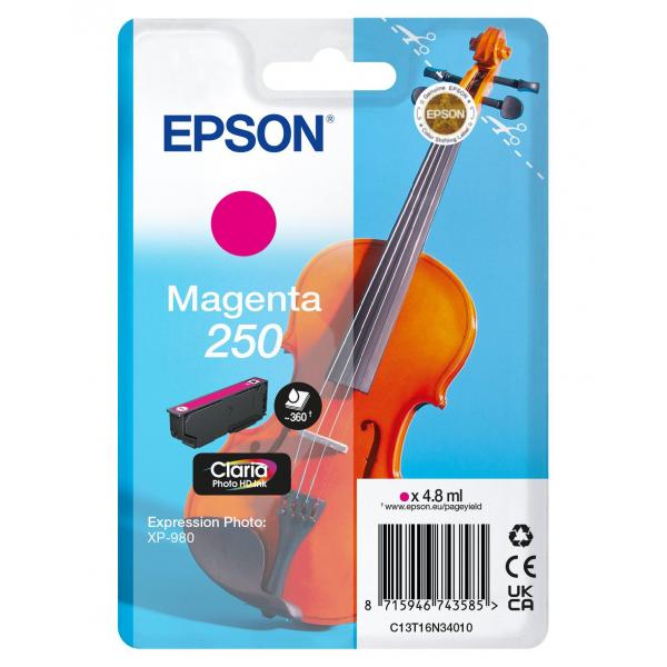 Epson Inchiostro magenta Claria Photo HD 250 Violino in confezione singola (SINGLEPACK MAGENTA 250 INK)Epson8715946743585C13T16N34010