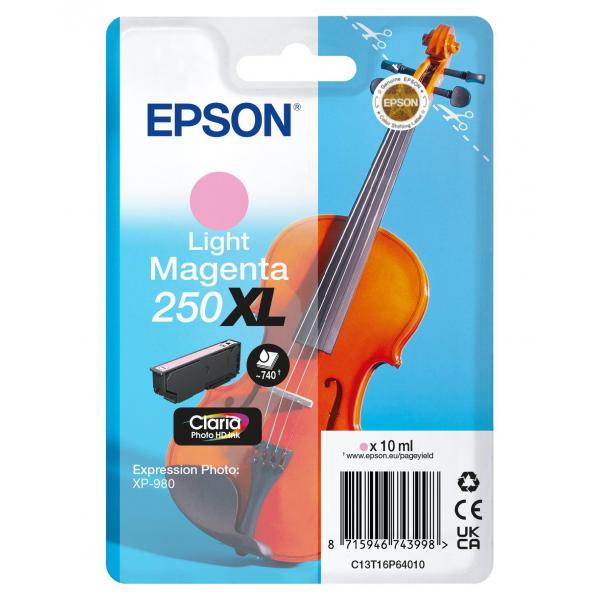 Epson Inchiostri magenta chiaro 250XL Claria Photo HD Violino in confezione singola (SINGLEPACK LIGHT MAGENTA 250XL INK)Epson8715946743998C13T16P64010