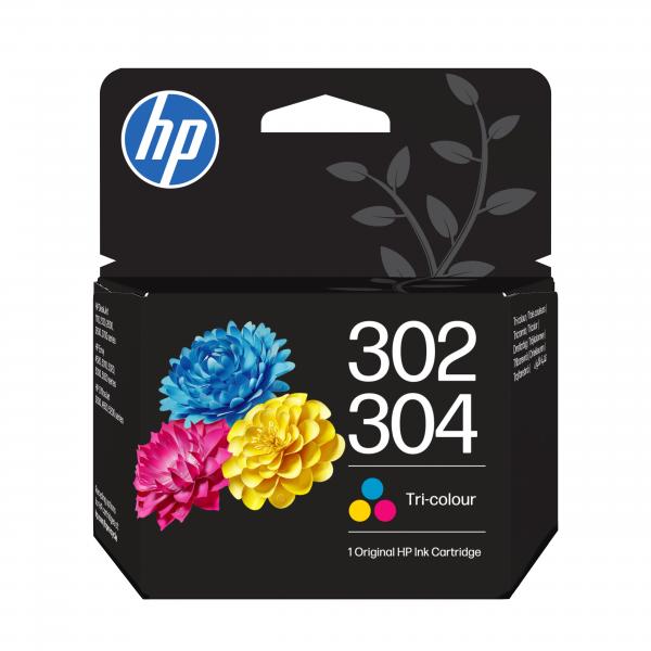 HP Cartuccia di inchiostro in tricromia originale 302/304 (HP 302/304 TRI-COLOR INK CARTRIDGE 100 PAGE YIELD)HpB7RT6AE