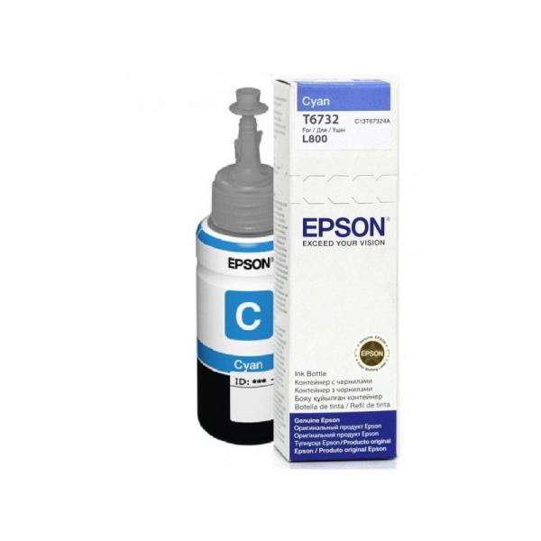 Epson T6732 cartuccia d'inchiostro 1 pz Originale Resa standard Ciano per foto (Epson T6732 Cyan Standard Capacity Ink Cartridge 70ml - C13T67324A)Epson8715946495309C13T67324A