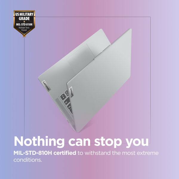 Lenovo IdeaPad Slim 3 Gen 8 14 inch FHD Laptop AMD Ryzen 5 40 Radeon 610M Graphics 8 GB RAM 512GB SSD Wi-Fi 6 USB-C Windows 11 Home Office Trial Arctic Grey - Versione UKLenovo019927611196882XN00E8UK