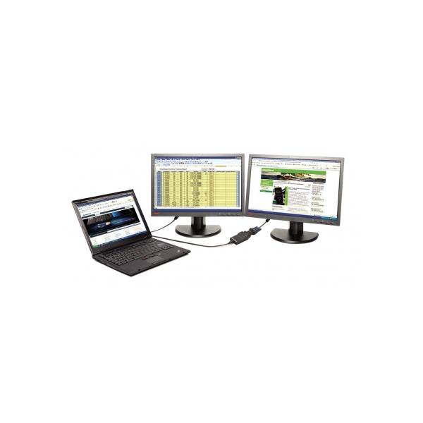 Lenovo USB 3.0 - DVI/VGA adattatore grafico USB 2048 x 1152 Pixel Nero (USB3.0 to DVI-I Adapter - **New Retail** - Lenovo - Warranty: 12M)Lenovo0B47072