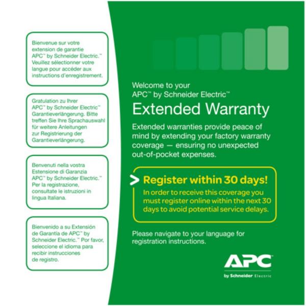 APC WEXTWAR3YR-SP-05 estensione della garanzia 1 licenza/e 3 anno/i (APC Extended Warranty Renewal - teknis)Apc4054318532780WEXTWAR3YR-SP-05