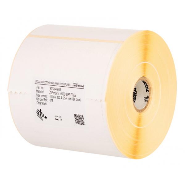 Zebra Z-Perform 1000T Bianco Etichetta per stampante autoadesiva (Z-PERF 1000T 89X38MM - 3634 LBL/ROLL C-76MM BOX OF 6)Zebra880022-038