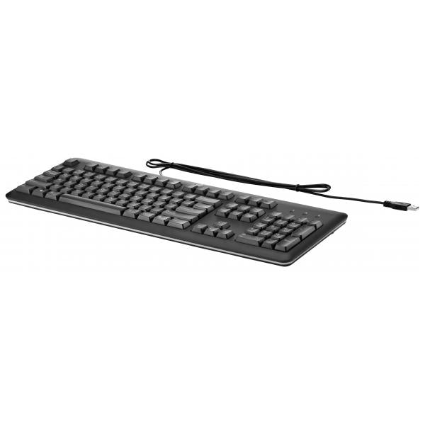 HP QY776AA tastiera Ufficio USB Nero (USB Keyboard for PC US INT - **New Retail** - Warranty: 12M) - Versione UKHpQY776AA#B13